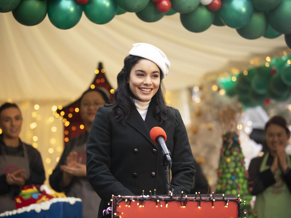 There are <em>three </em>Vanessa Hudgens characters in the sequel <em>The Princess Switch: Switched Again</em>.