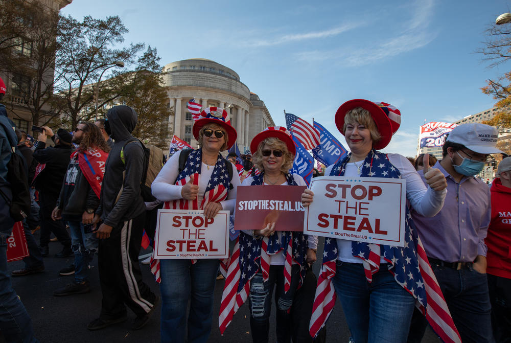 The events were mostly peaceful throughout the day Saturday.