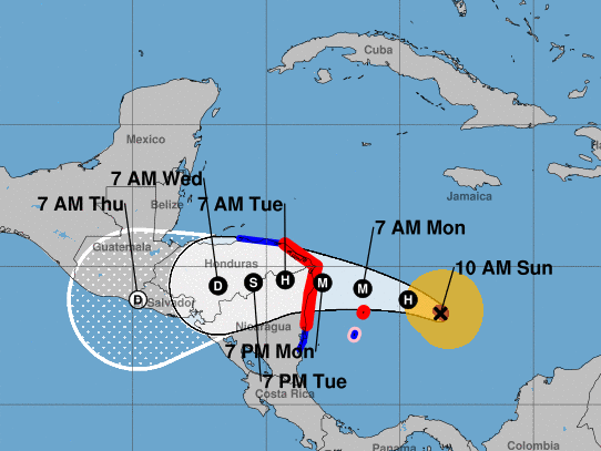 Hurricane Iota is expected to intensify to a Category 4 storm as it approaches Central America. The storm has the potential to bring catastrophic damage to the region that is still recovering from Hurricane Eta earlier this month.