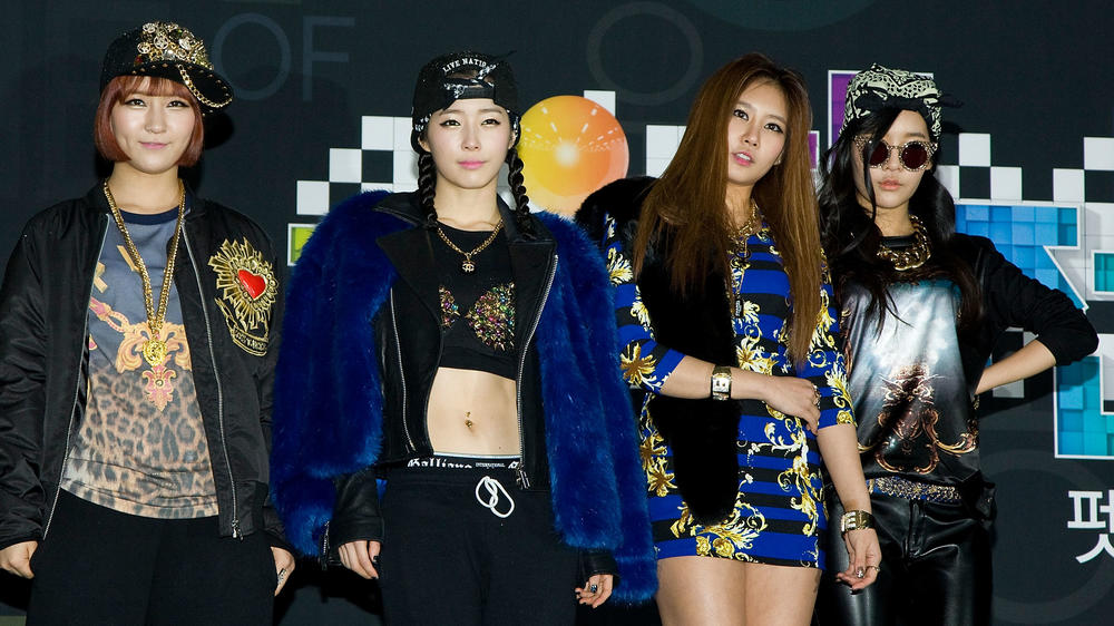 The K-pop idol group GLAM, photographed on Dec. 29, 2012 in Seoul.