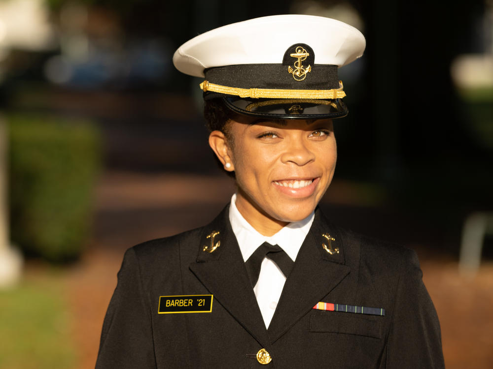 Midshipman 1st Class Sydney Barber of Lake Forest, Ill., is slated to be the U.S. Naval Academy's first African American female brigade commander. It's the highest student leadership position at the academy.