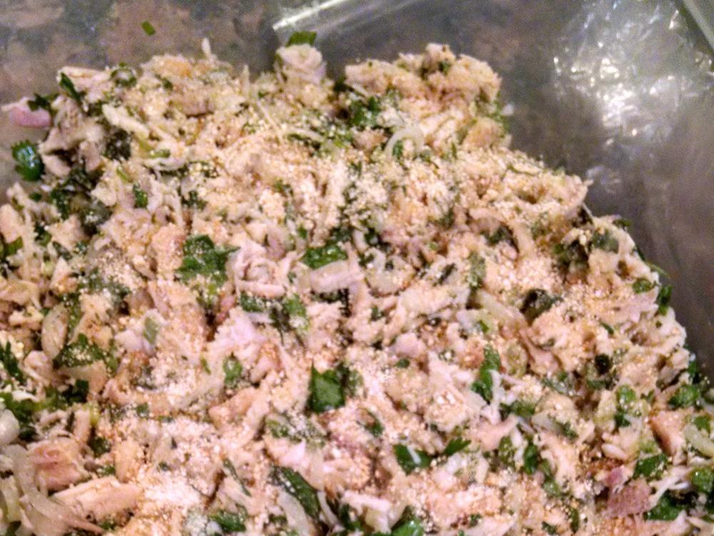 Tina Lam's traditional turkey larb, from a family Thanksgiving in 2017.