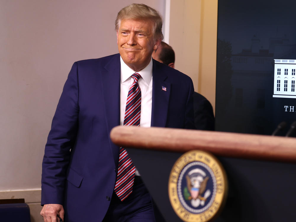 President Trump prepares to speak about prescription drug pricing at the White House on Friday, one of his rare public experiences since the election was called for Joe Biden.