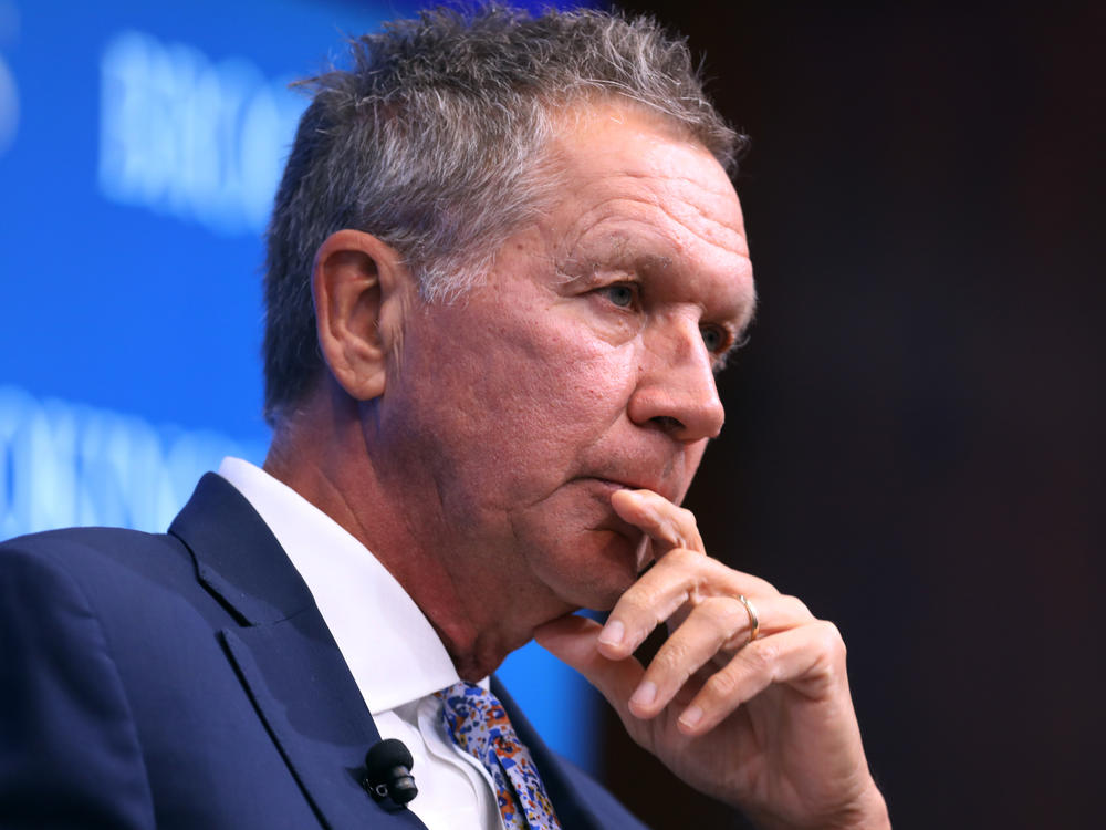 Ohio Gov. John Kasich, pictured in October 2018 in Washington, D.C., says that President Trump's refusal to concede is 