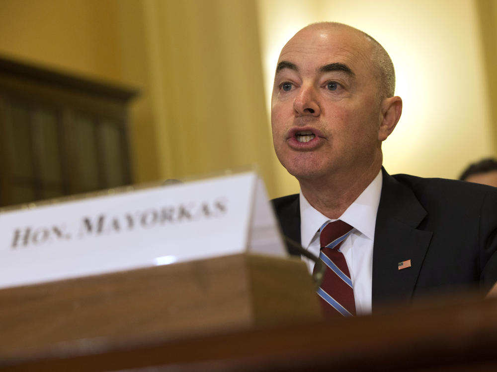 Alejandro Mayorkas testifying before Congress in 2015.
