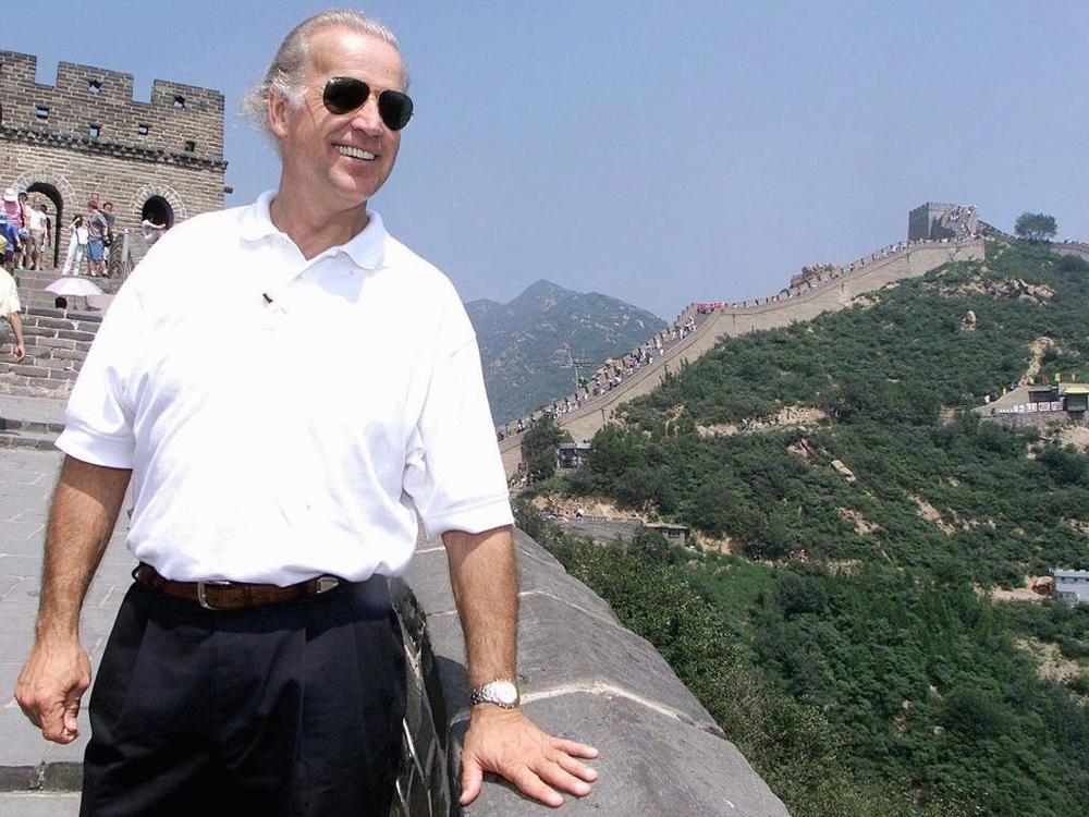 Then-Sen. Joe Biden, in August 2001, on his first trip to China as chairman of the Senate Foreign Relations Committee.