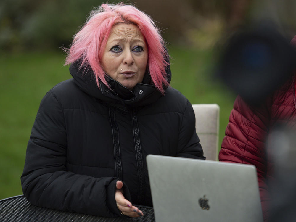 Charlotte Charles, mother of 19-year-old Harry Dunn, is seen in Charlton, England, on Tuesday. Dunn's family lost a court battle with the U.K. government over whether the American driver who fatally struck their son had diplomatic immunity.