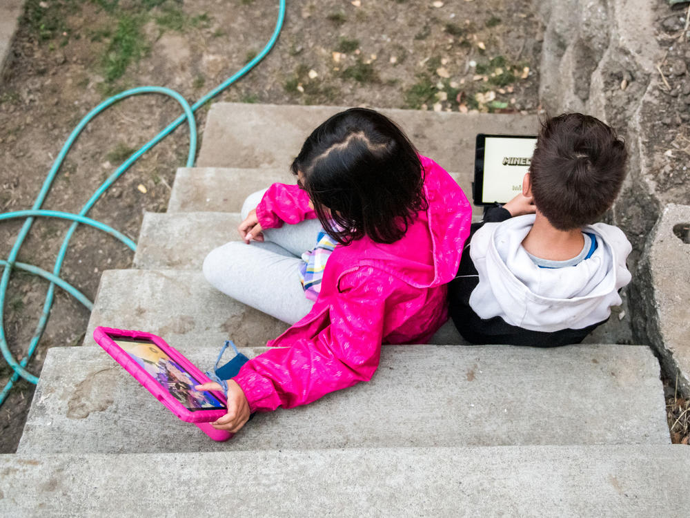 Eight-year-old twins Kenley (left) and Anakin Gupta have struggled with loneliness during the pandemic, but the isolation has been much more acute for Kenley.