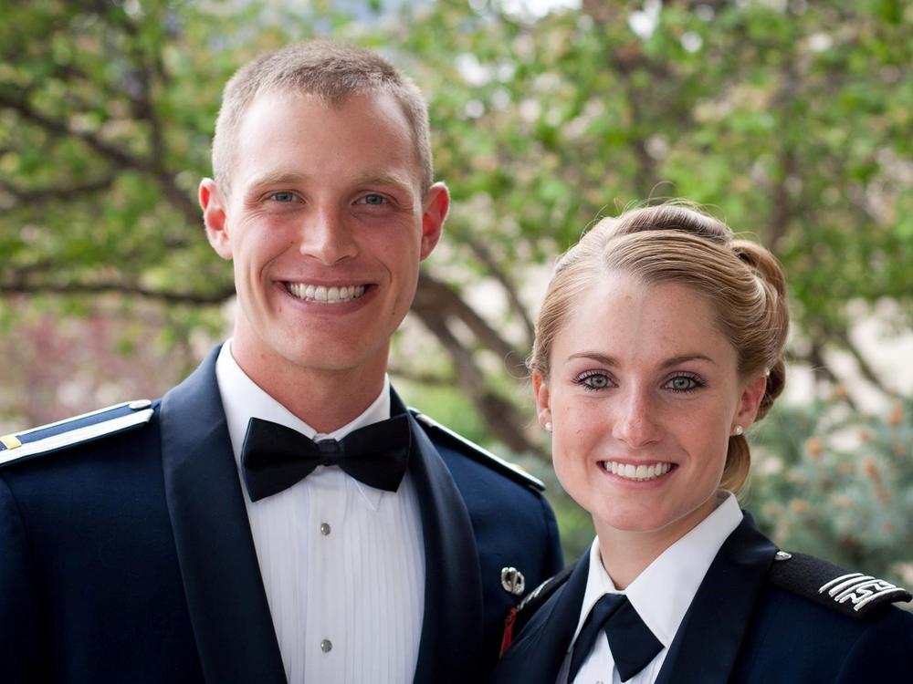 Alana and Mark Benischek. The military couple decided to stay home for Thanksgiving instead of traveling cross-country to celebrate with family. 