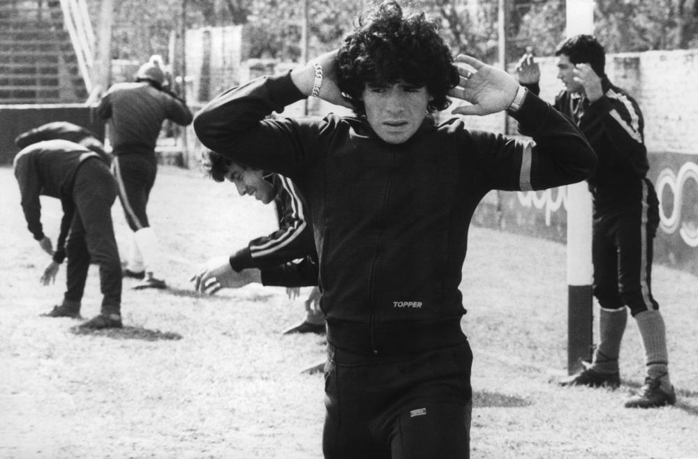 Maradona, age 16, in Buenos Aires. He was born on Oct. 30, 1960, in Villa Fiorito, one the poorest suburbs of Buenos Aires.