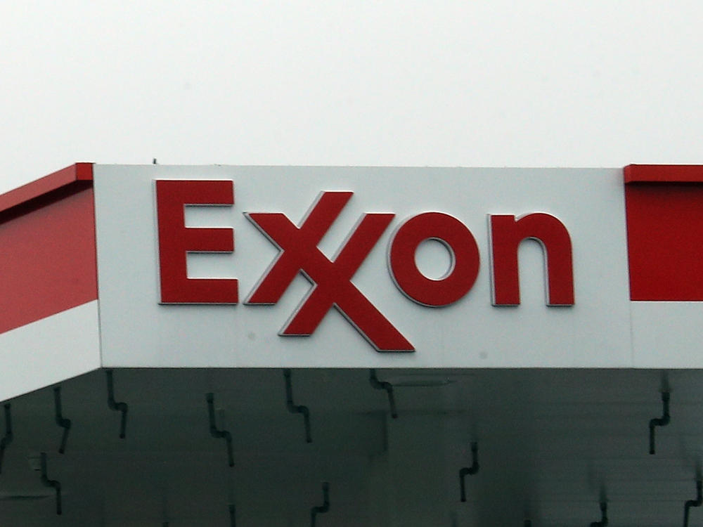 An Exxon station in Hicksville, N.Y., in March. Exxon Mobil Corp. announced up to $20 billion in write-downs of natural gas assets, the biggest such action ever by the company.