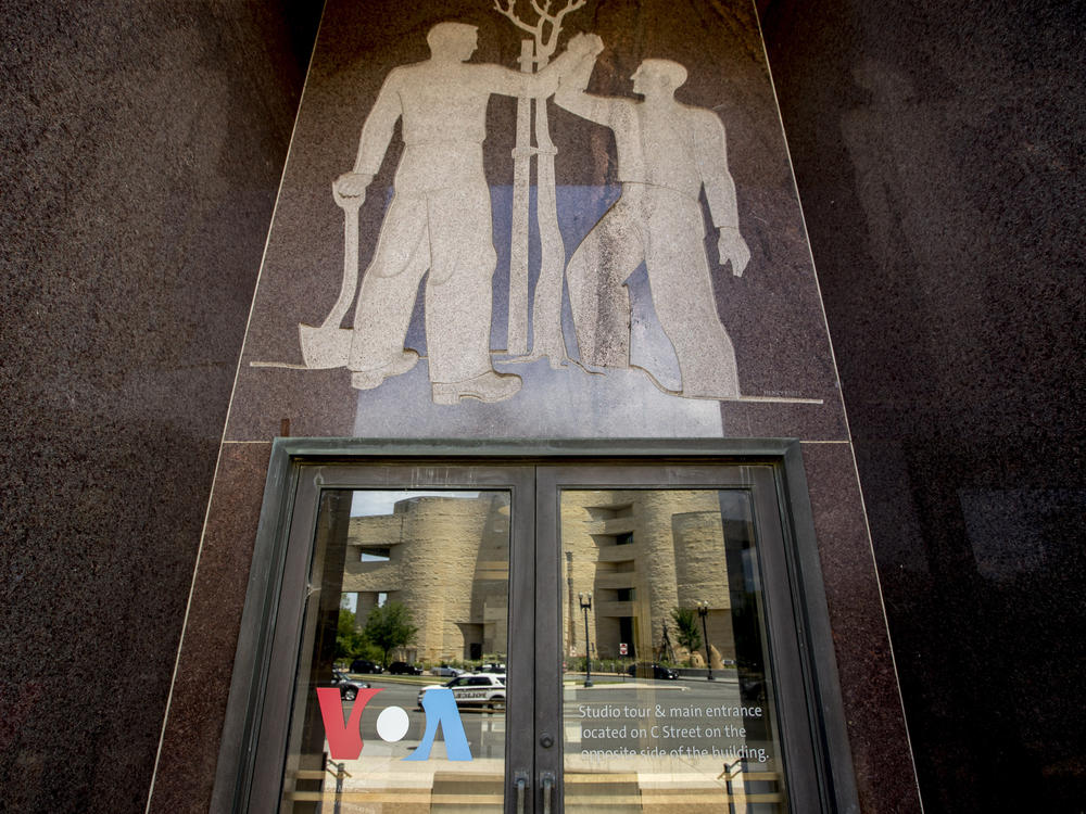 The headquarters of the U.S. government's premier international broadcaster, Voice of America, in Washington, D.C.