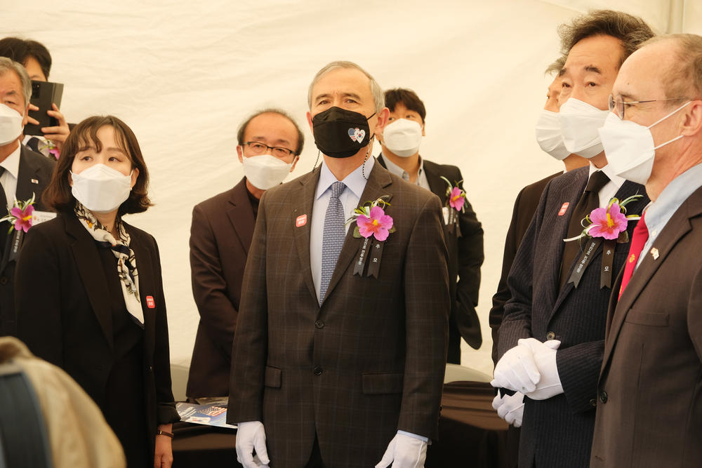 U.S. Ambassador to South Korea Harry Harris at an official commemoration of the battle in October in Seoul.