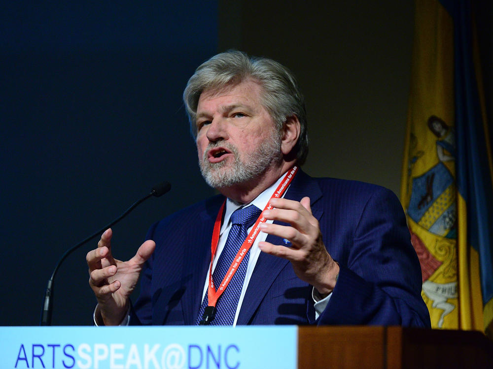 Robert Lynch, President and CEO of Americans for The Arts, speaks during ARTSSPEAK Policy Forum 2016 at The Philadelphia Art Museum during The Democratic National Convention