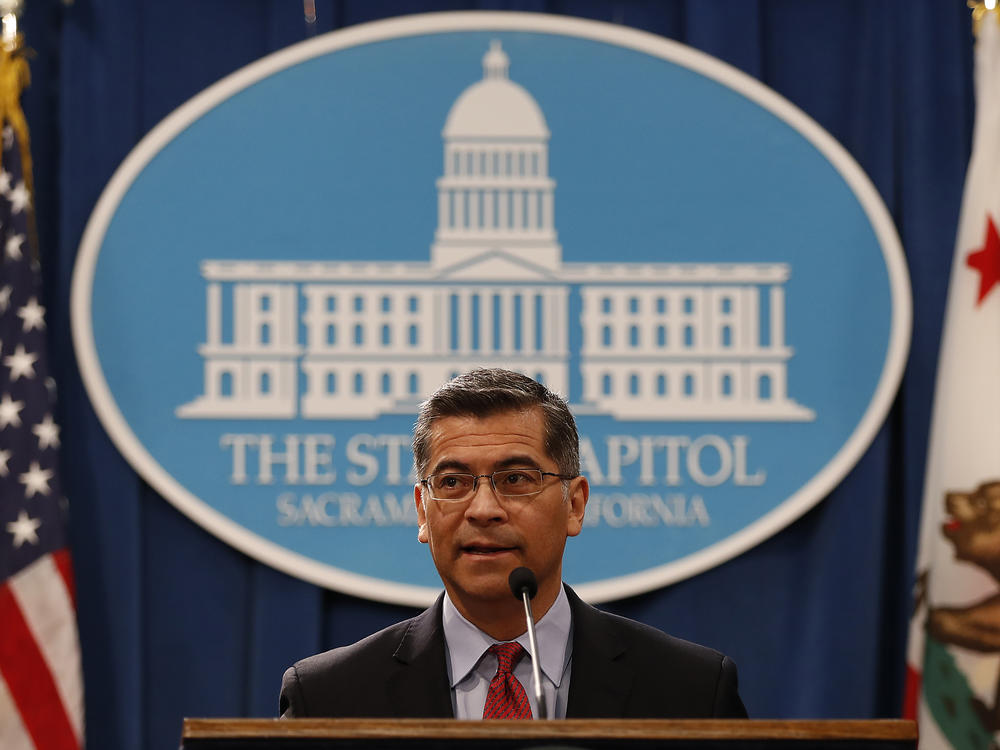 President-elect Joe Biden has picked Xavier Becerra, shown here in a 2018 file photo, as his nominee for health and human services secretary.
