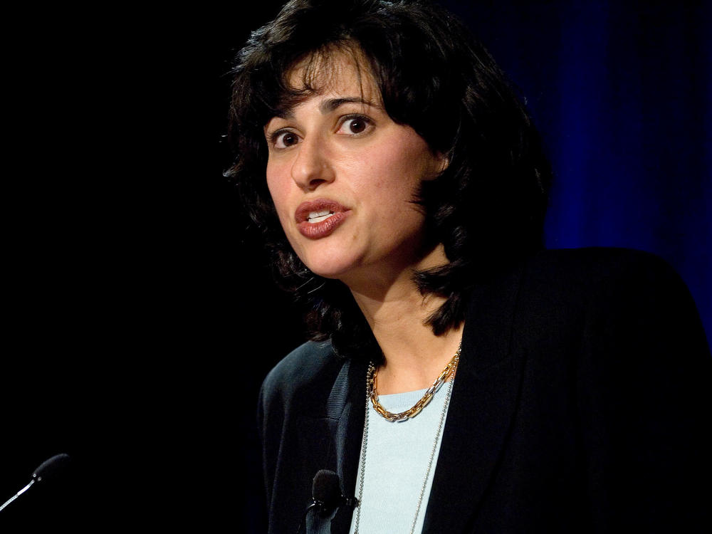 Dr. Rochelle Walensky is President-elect Joe Biden's pick to head the CDC. Here, she speaks at a 2006 HIV conference in Washington, D.C.