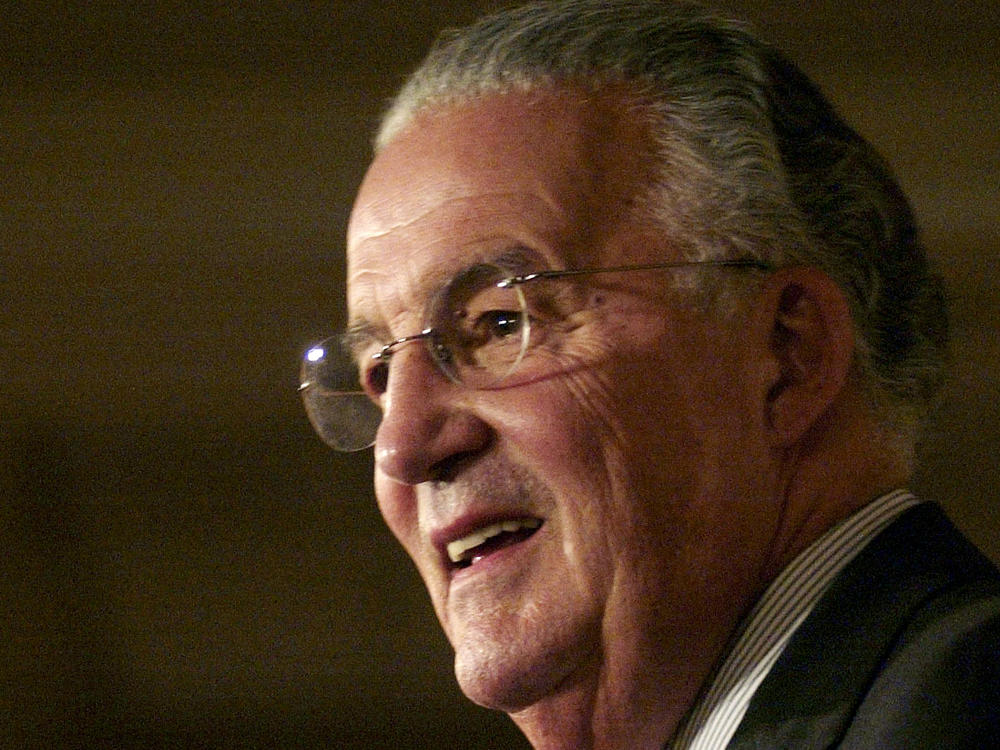 Former Sen. Paul Sarbanes, seen during a 2005 reception in Baltimore, died Sunday. Sarbanes represented Maryland for more than three decades, first as a member of the House and then as a senator.
