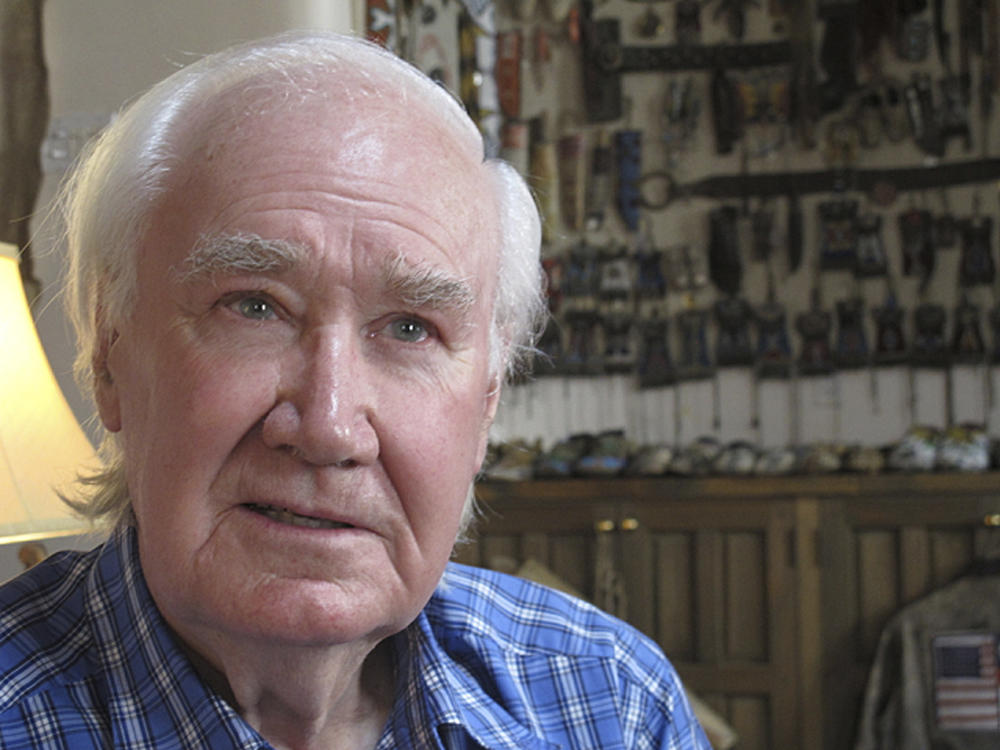 A grandson of Forrest Fenn, seen here in 2015, has confirmed the identity of the man who found Fenn's buried stash of gold and jewels in Wyoming in June.