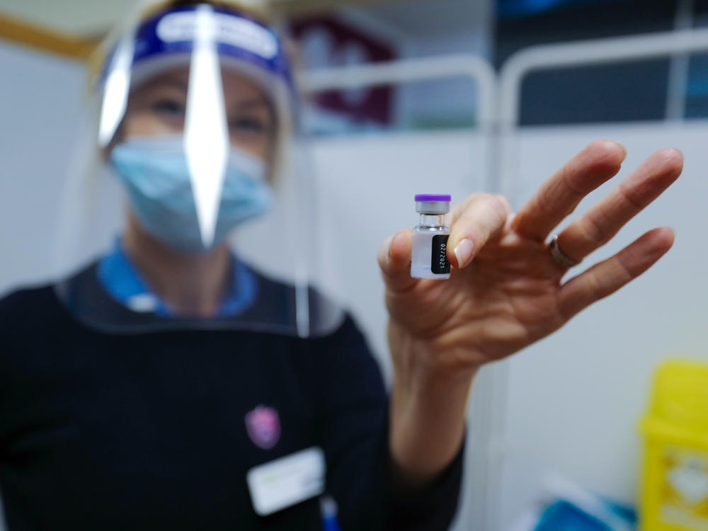 A nurse in the U.K. prepares to administer COVID-19 vaccinations this week. Canadian health officials on Wednesday authorized the use of the Pfizer-BioNTech vaccine.
