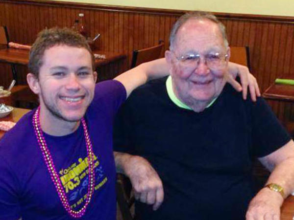David Smith (left) and Kenneth Felts in Denver in 2013, the year their friendship began. Felts told Smith that before he came out as gay this year, 