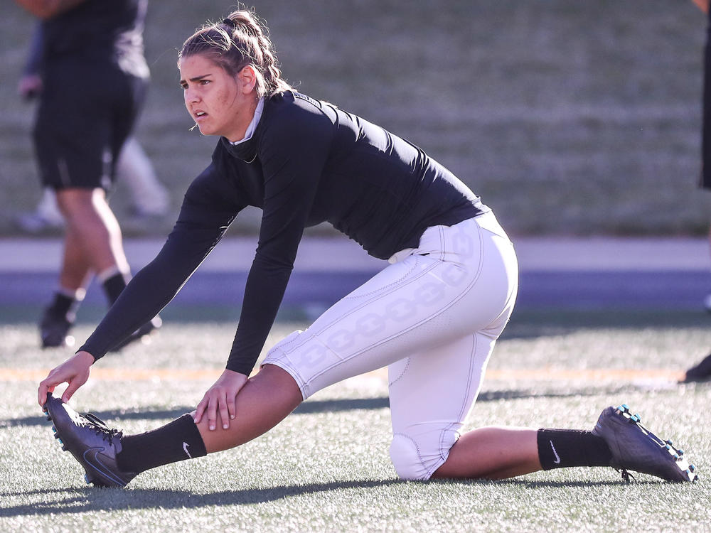 Vanderbilt University athlete Sarah Fuller made history when she was tapped as kicker in a game against the Missouri Tigers on Nov. 28, in Columbia, Mo.