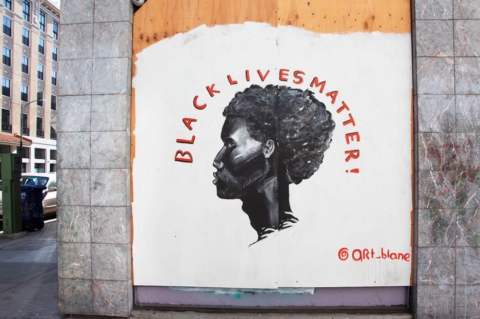 Blane Asrat's mural in Downtown Oakland, Calif.