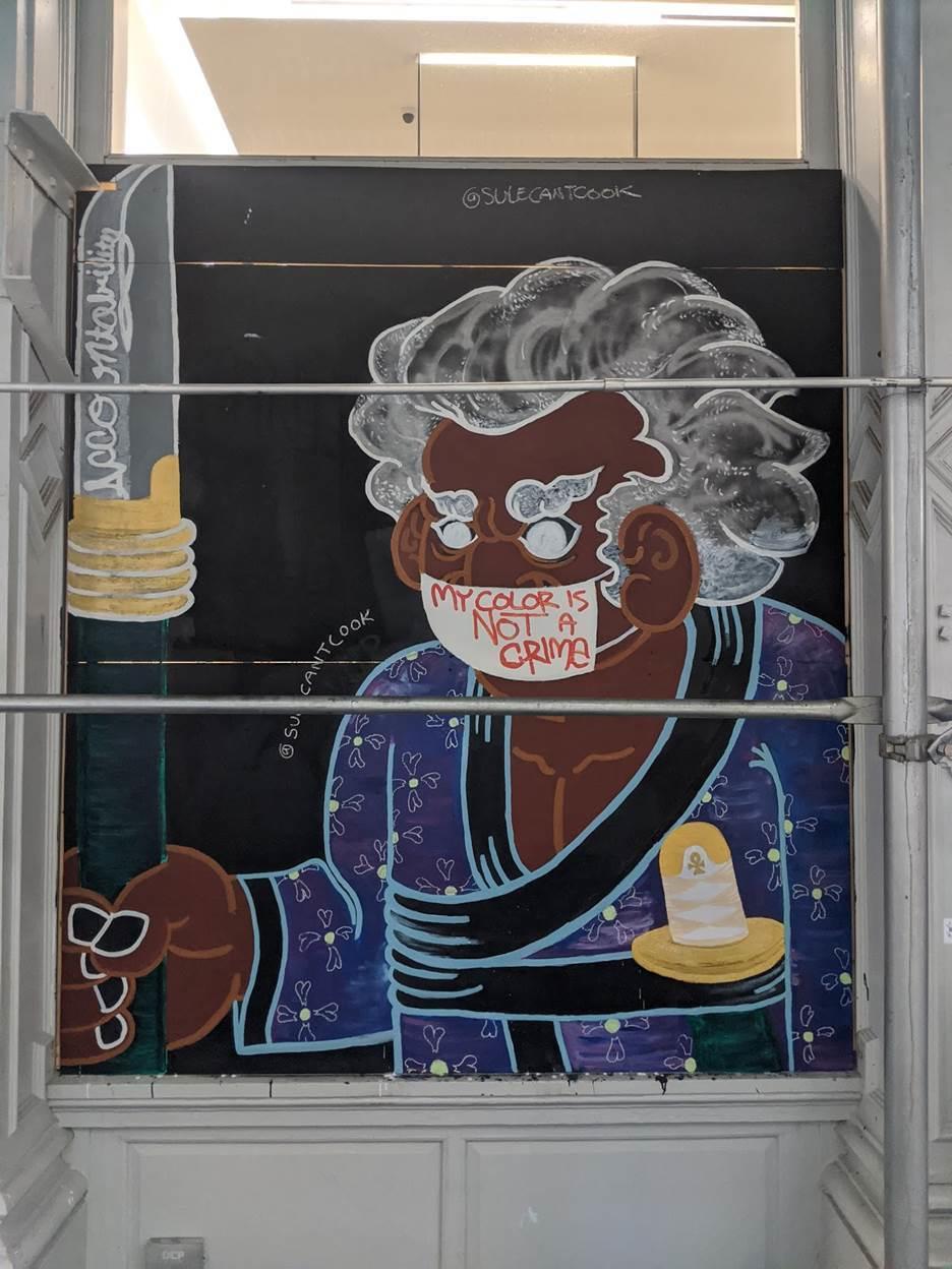 Esteban Sulé Marquez-Monsanto's mural in New York City.<strong> </strong>