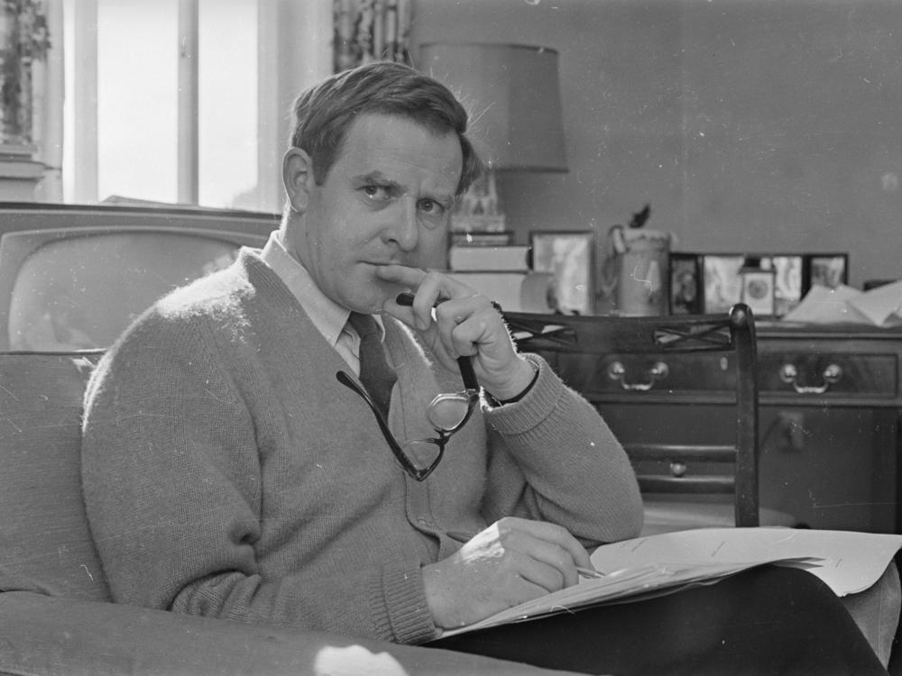 English writer and spy novelist John le Carré, pictured in March 1965. He died Saturday at age 89.