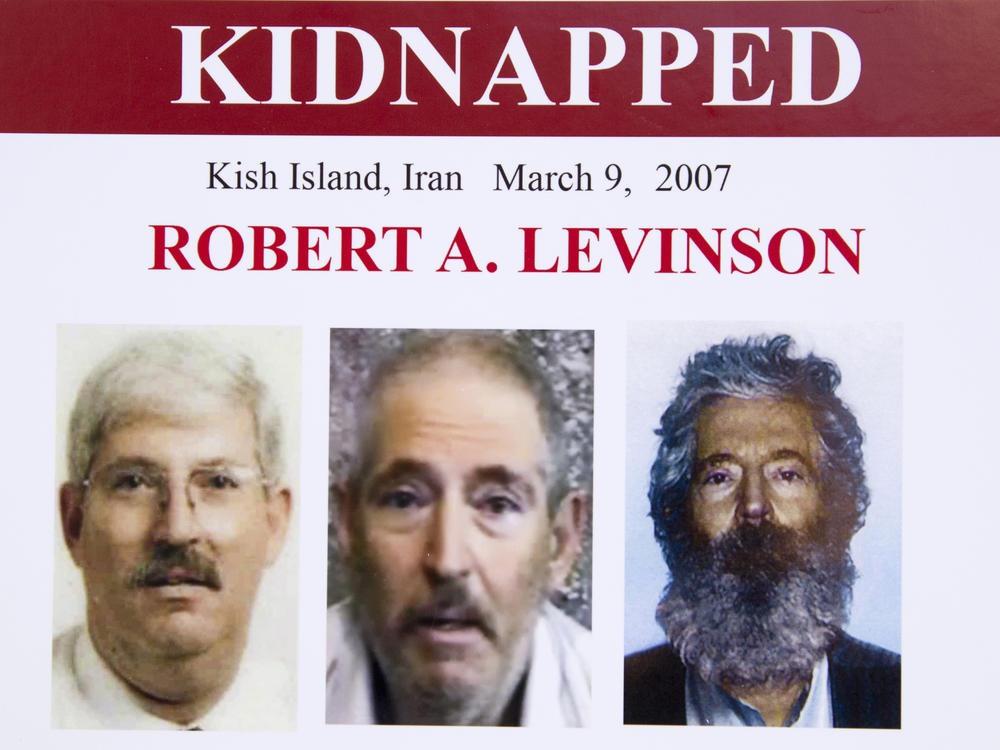 The Trump administration has sanctioned two Iranian officials over the disappearance and likely death of former FBI agent Robert Levinson, shown here in a March 6, 2012, FBI poster.