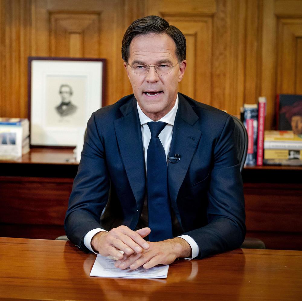 Dutch Prime Minister Mark Rutte announced the Netherlands' new lockdown measures in a televised address to the country Monday evening.