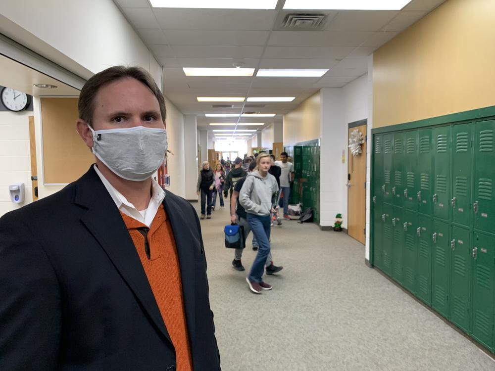 As superintendent in a small rural district, Ryan Cantrell also helps administer COVID-19 tests and leads the school's contact tracing efforts.