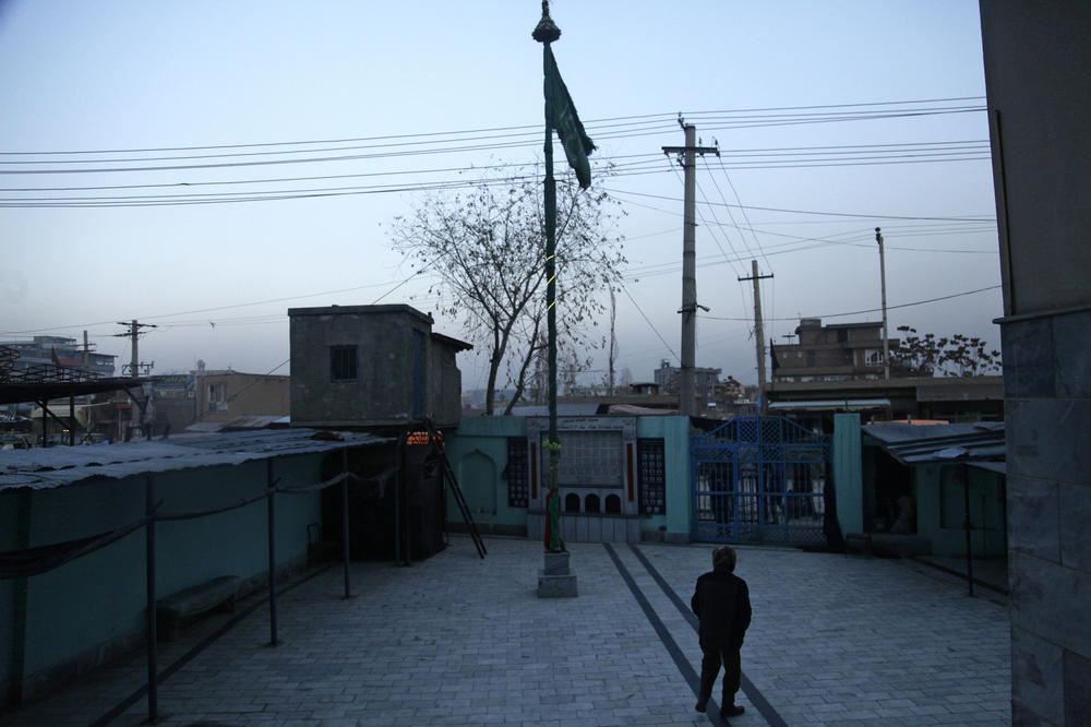 The Imam Zaman mosque in Dasht-e-Barchi neighborhood where 39 people were killed in an ISIS suicide attack in 2017.