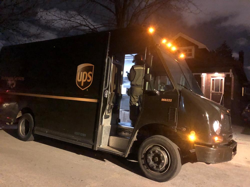 Paul Jablonski, a driver for UPS, says the holidays are always hectic, but this year the increase in deliveries because of the pandemic has added to the volume of packages.