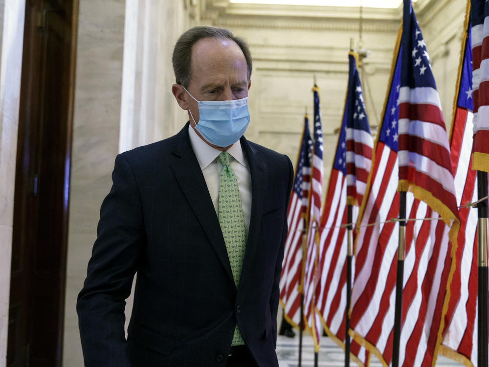 Sen. Pat Toomey, R-Pa., is at the center of a fight over the last major issue standing in the way of a $900 billion COVID relief agreement.