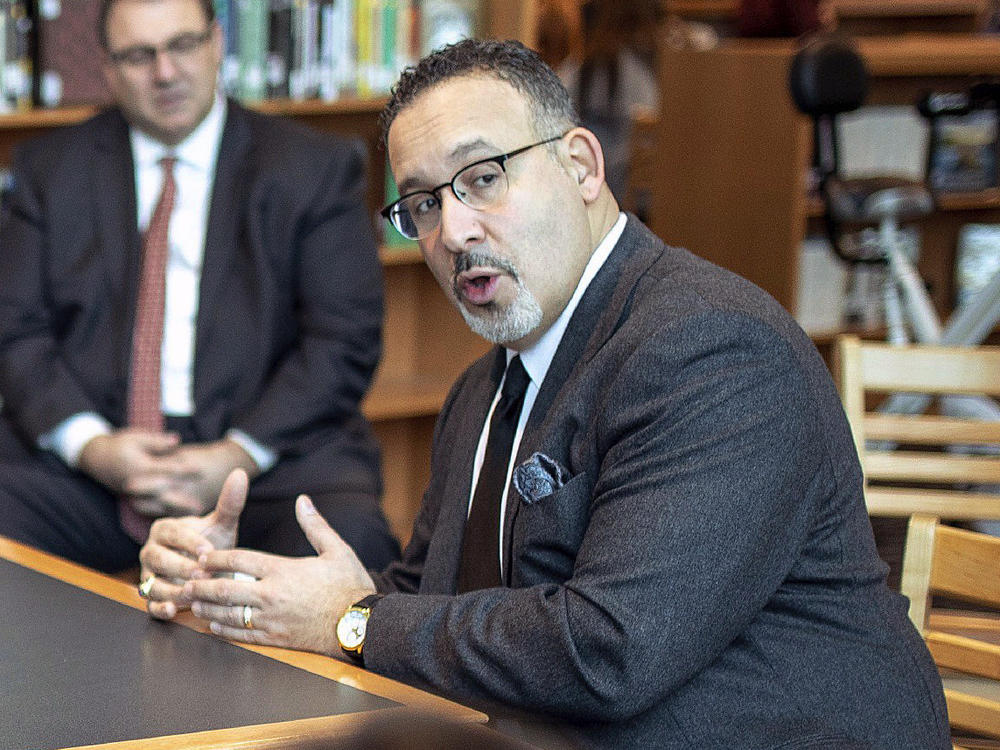 Connecticut Education Commissioner Miguel Cardona, here in January, is President-elect Joe Biden's intended nominee for education secretary.