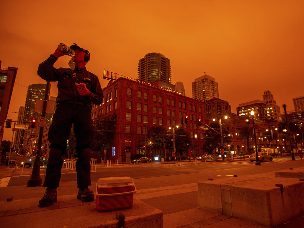 Smoky skies cast a reddish glow to San Francisco skies when the Northern California wildfires were burning earlier this year.