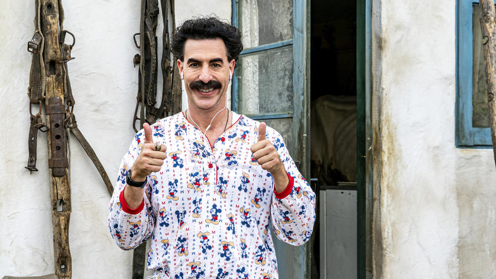 Borat (Sacha Baron Cohen) in <em>Borat Subsequent Moviefilm </em>on Amazon