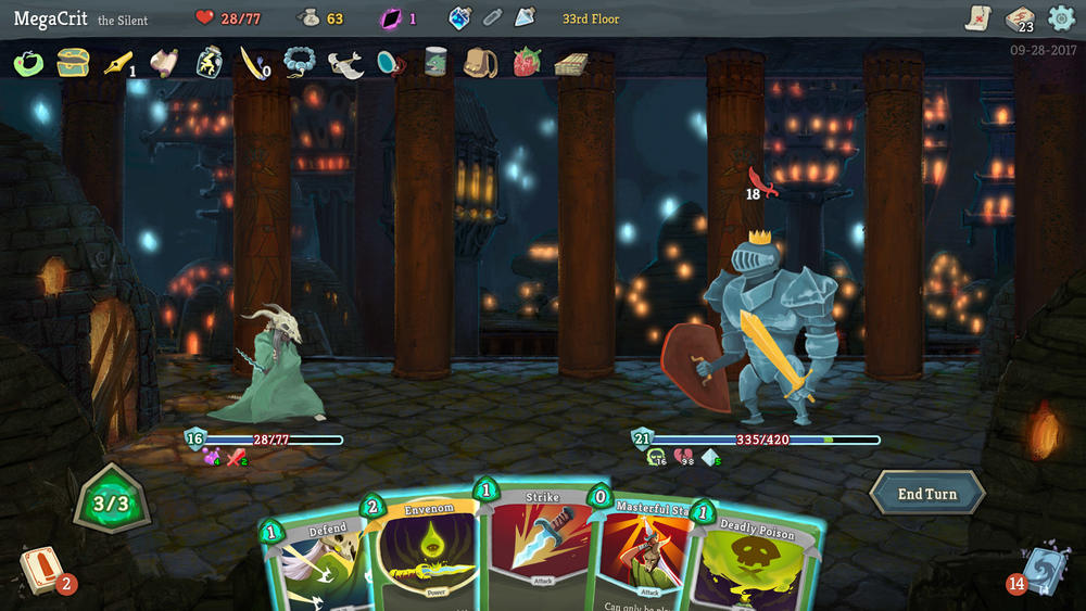 <em>Slay the Spire</em> is an unusual combination of game genres: It's a roguelike deck-builder.