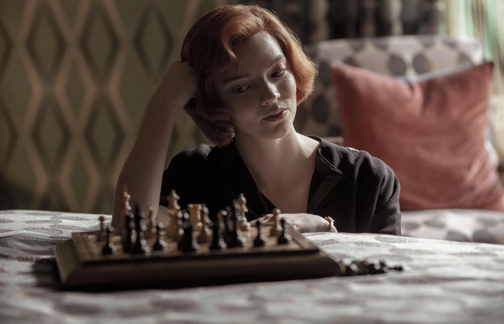 Beth Harmon (Anya Taylor-Joy) in <em>The Queen's Gambit</em> on Netflix