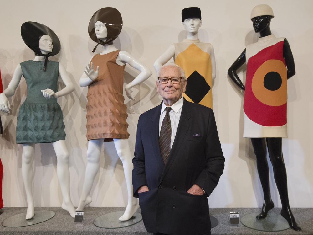 Pierre Cardin poses at the inauguration of the Pierre Cardin Museum in Paris in 2014.