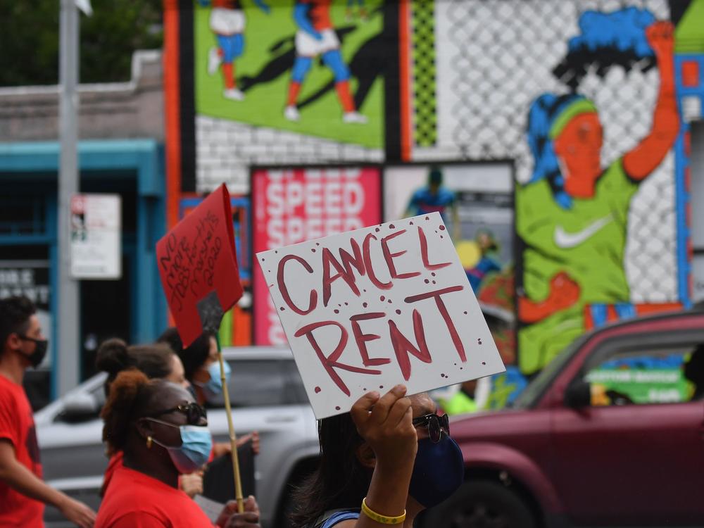 The New York Legislature approved a moratorium on evictions until May 1 as many New Yorkers, who lost their jobs to the pandemic, struggle to pay rent. Protesters urged lawmakers to ban evictions for several months.