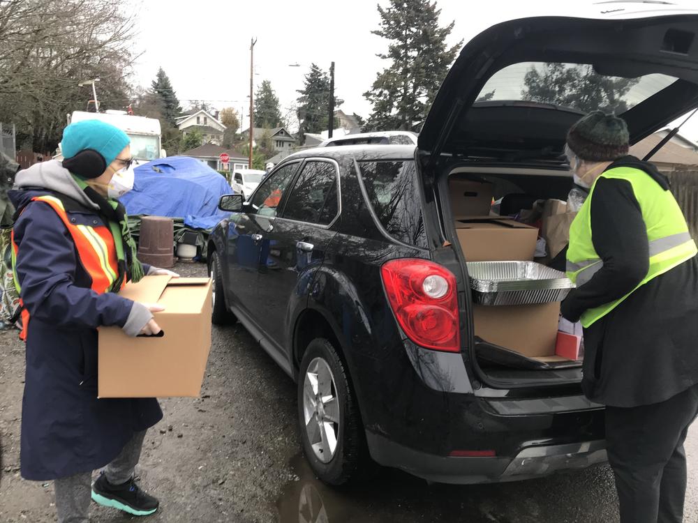 The waste-pumping program is carried out in coordination with volunteers from the local charity, St. Vincent de Paul, who bring along food and medical supplies.