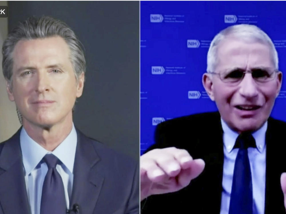California Gov. Gavin Newsom announced the first known case of the new coronavirus variant in the nation's most populous state during an online conversation with Dr. Anthony Fauci. The first U.S. case was found in Colorado.