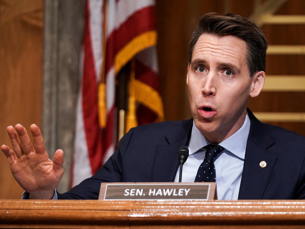 Sen. Josh Hawley, R-Mo., seen here during a Dec. 16 hearing, has said he plans to object to the certification of President-elect Joe Biden's victory during the joint session of Congress on Jan. 6.