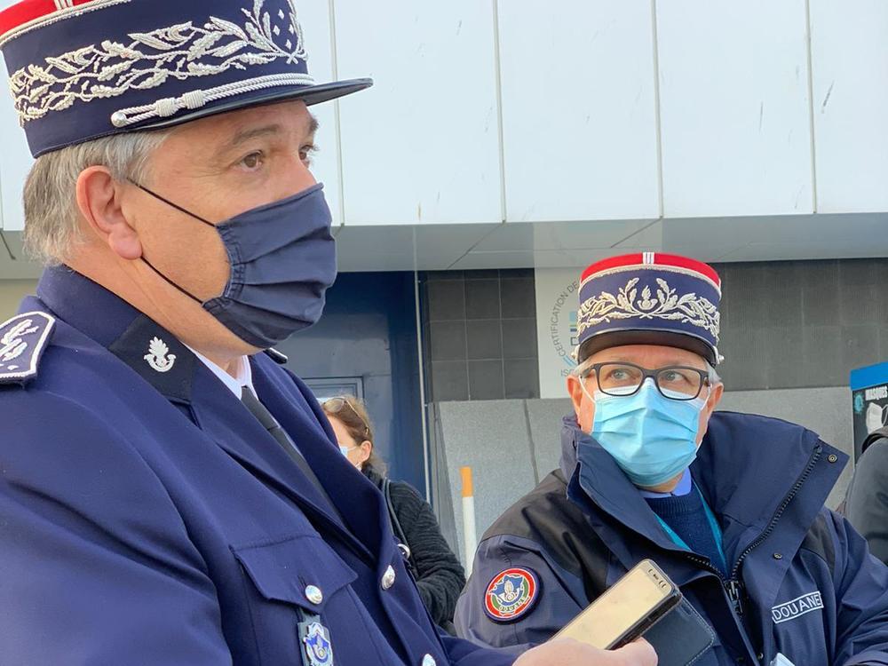 Haut-de-France Customs Director Jean-Michel Thillier, left, believes the Port of Calais is ready for Brexit.