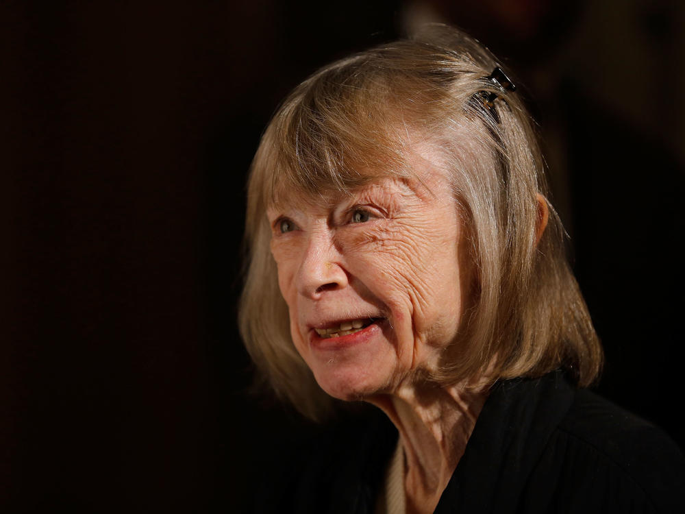 Joan Didion attends The American Theatre Wing's 2012 Annual Gala at The Plaza Hotel on Sept. 24, 2012 in New York City.
