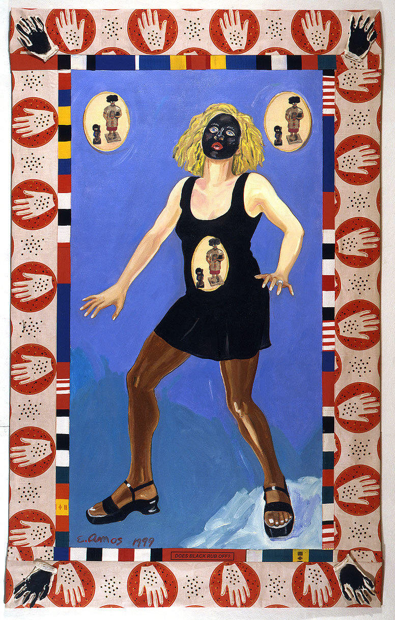 Emma Amos, <em>Does Black Rub Off?,</em> 1992