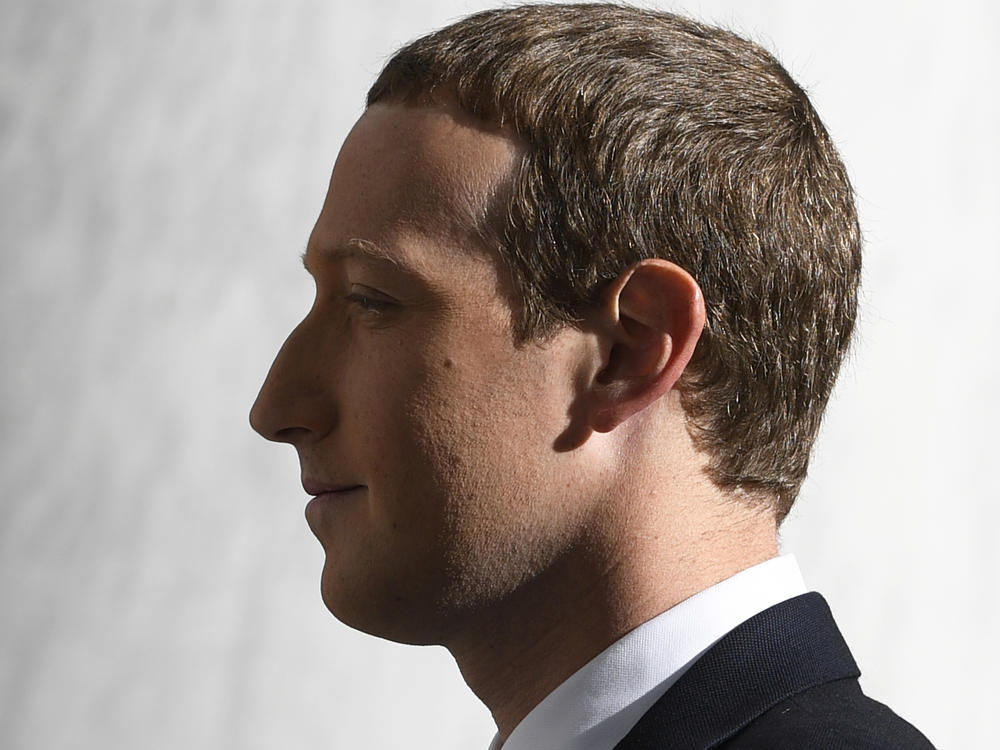 Facebook Chief Executive Officer Mark Zuckerberg arrives for a hearing before the House Financial Services Committee on Capitol Hill in October 2019.