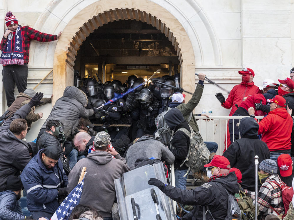 A mob of pro-Trump extremists clash with police as they try to enter the U.S. Capitol, hoping to overthrow the results of the 2020 election. Washington, D.C., Mayor Muriel Bowser calls the violent takeover of the Capitol building a case of 