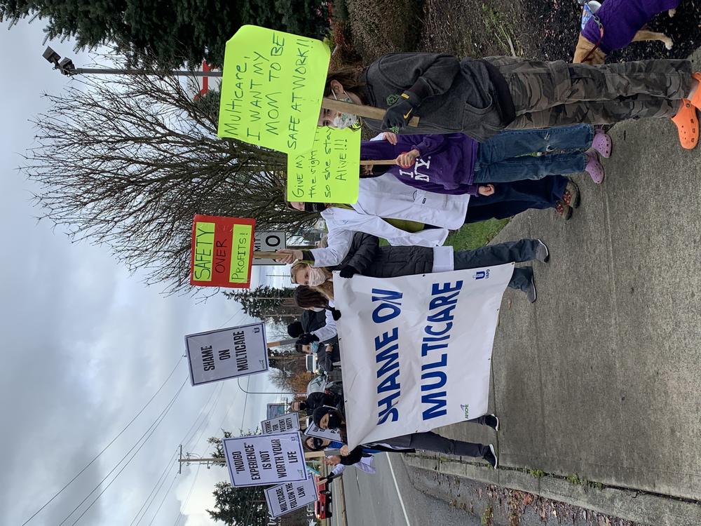 Members of the Union of American Physicians and Dentists went on a two-day strike in November asking for more N95 masks. MultiCare found another vendor for N95s and said it would provide them by mid-December.